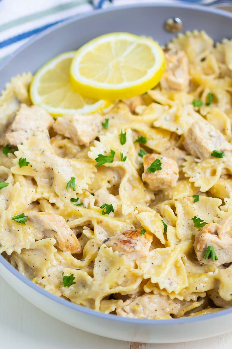 Creamy Lemon Chicken Pasta Pumpkin N Spice