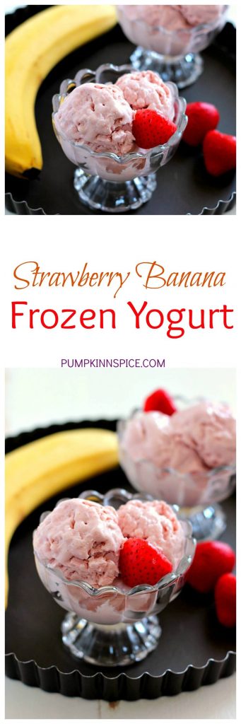 Strawberry Banana Frozen Yogurt - Pumpkin 'N Spice
