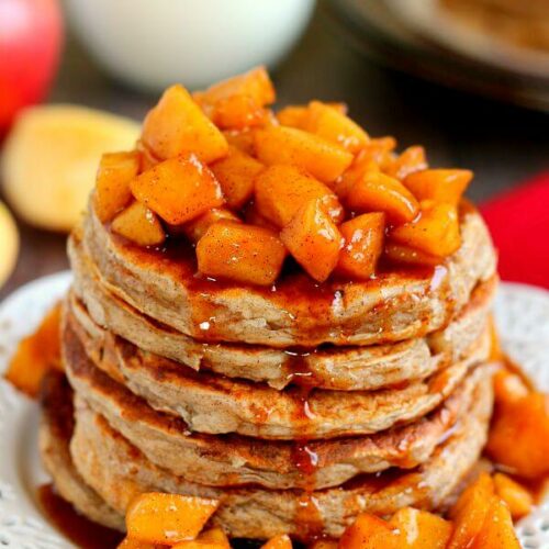 Apple Cinnamon Pancakes Apple Topping Pumpkin N Spice