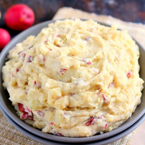 Garlic Butter Crock Pot Mashed Potatoes Recipe - Scrambled Chefs