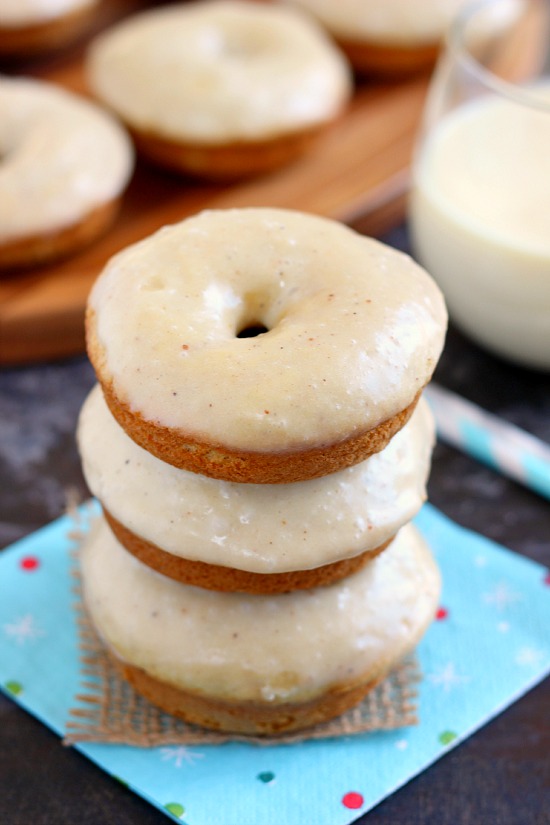 stack of glazed donuts