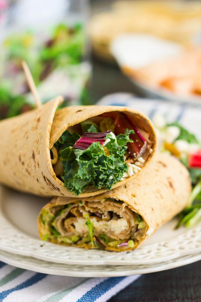 Chicken and Beet Hummus Wrap - Pumpkin 'N Spice