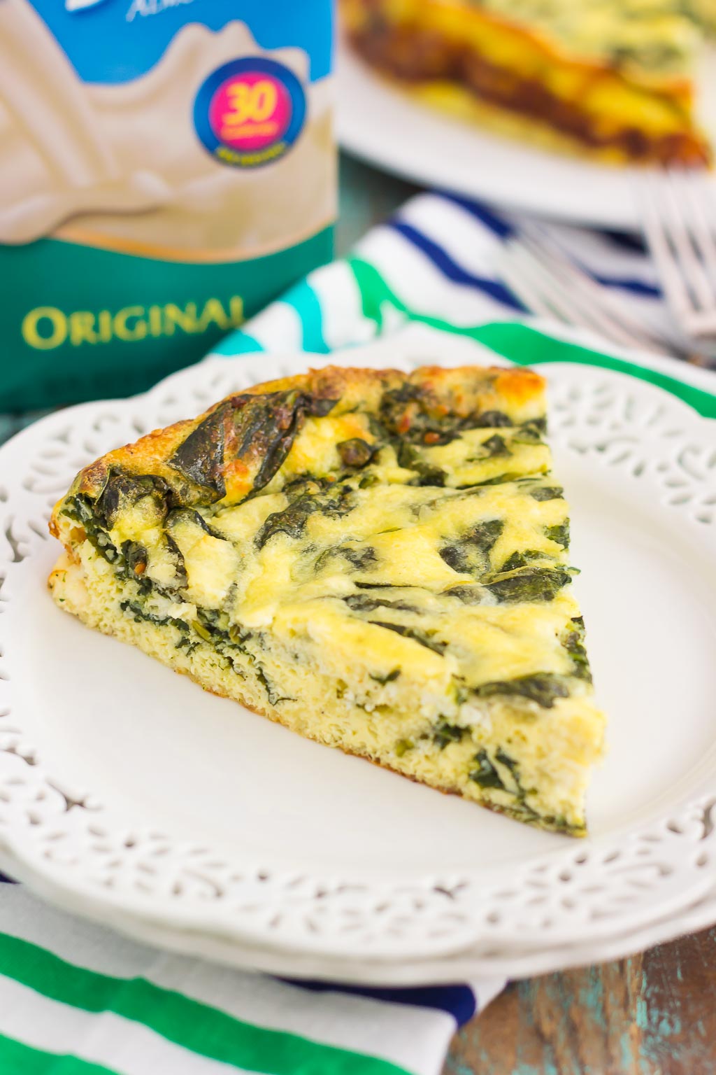 Spinach and Feta Frittata - Pumpkin 'N Spice