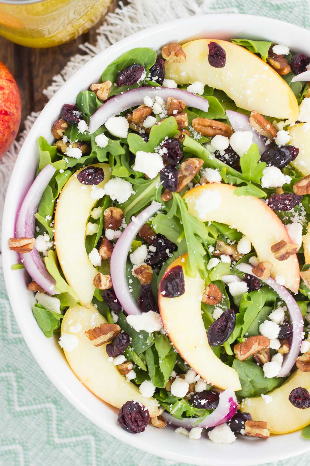 Pecan Apple Cranberry Salad (+ Simple Vinaigrette) - Pumpkin 'N Spice