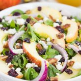 Pecan Apple Cranberry Salad (+ Simple Vinaigrette) - Pumpkin 'N Spice