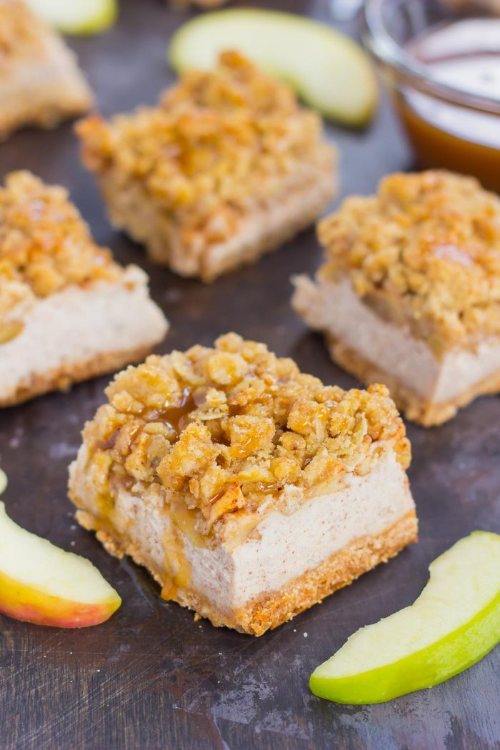 Caramel Apple Cheesecake Bars Pumpkin 'N Spice