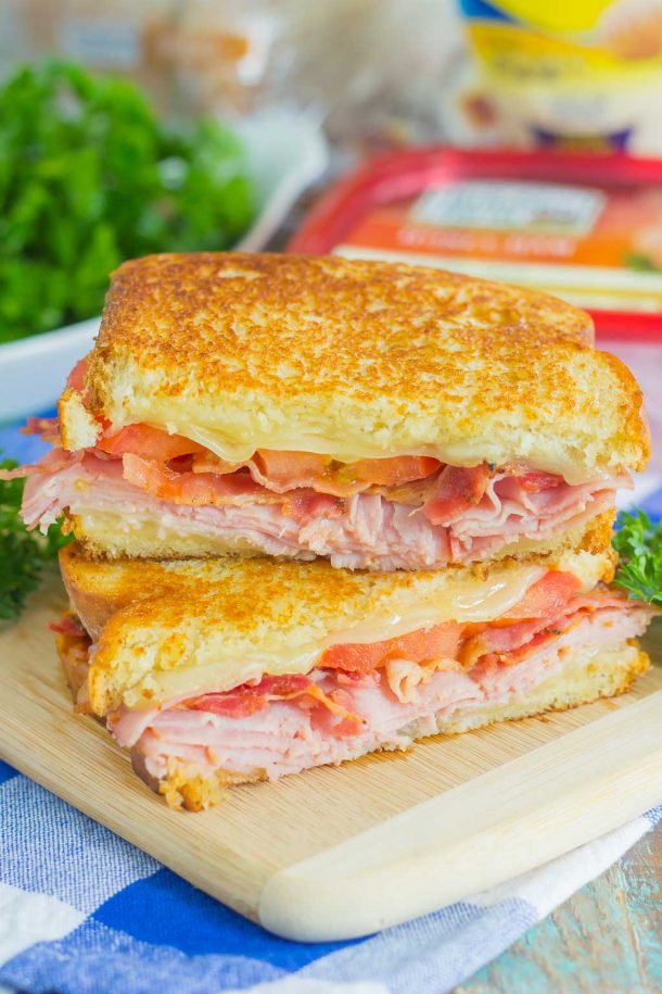 Grilled Ham and Swiss Sandwich - Pumpkin 'N Spice