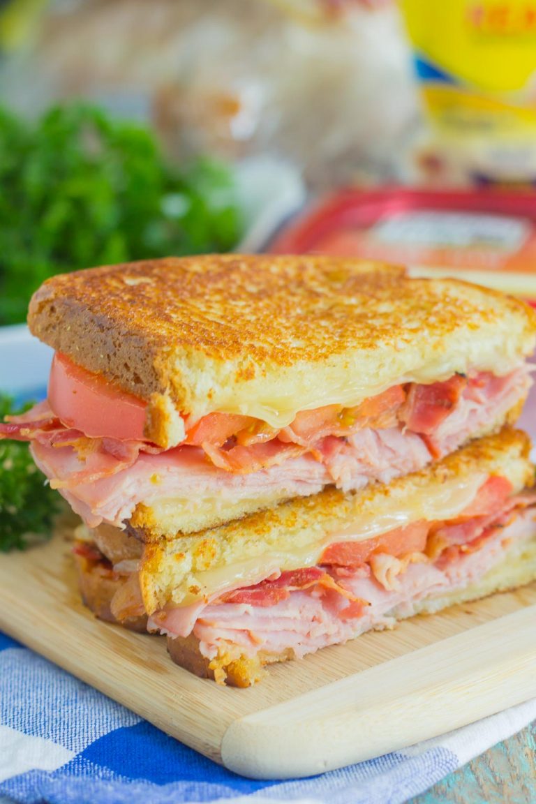 Grilled Ham and Swiss Sandwich - Pumpkin 'N Spice