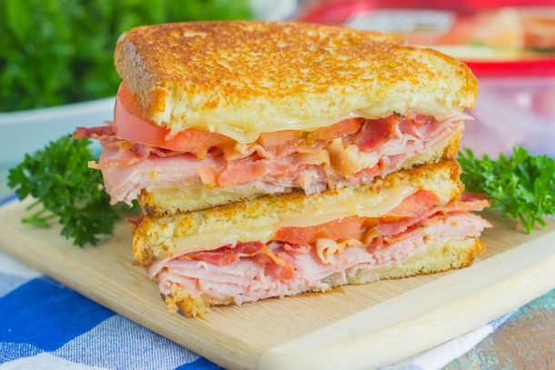 Grilled Ham and Swiss Sandwich - Pumpkin 'N Spice