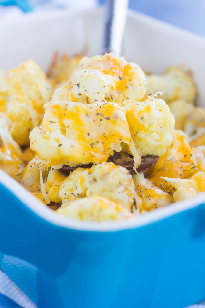 Baked Cheesy Cauliflower Pumpkin 'N Spice