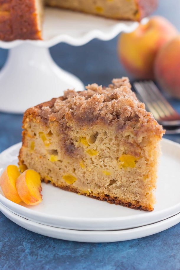 Fresh Peach Cake Recipe (+ Crumb Topping!) Pumpkin 'N Spice