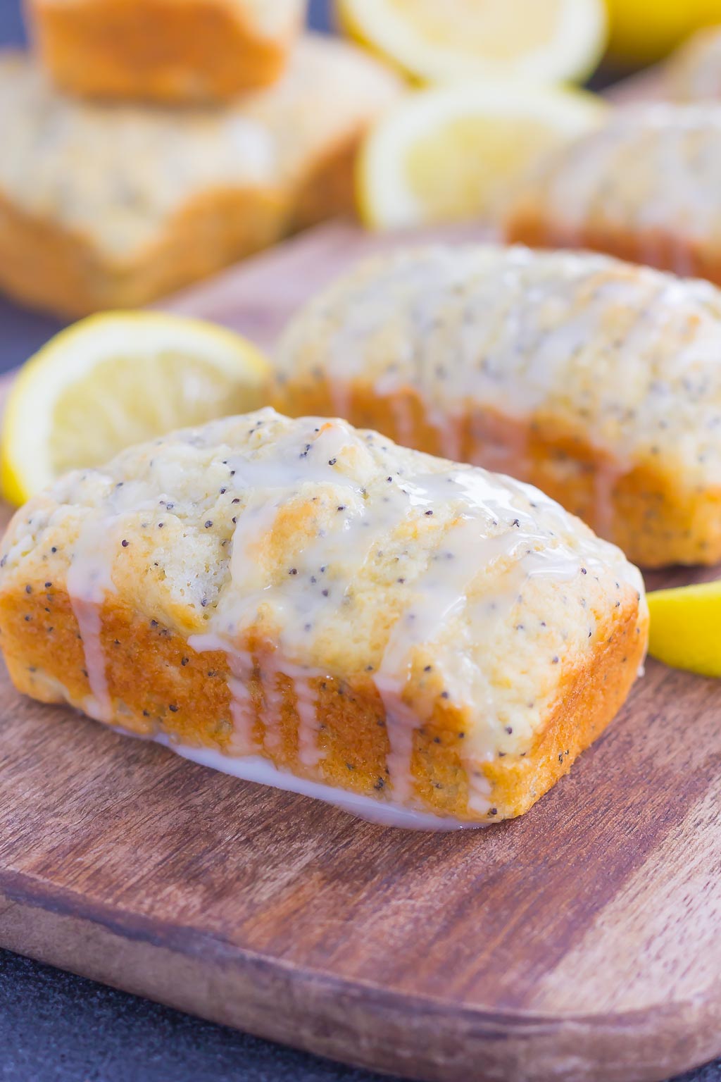 Lemon Poppy Seed Bread with Glaze (Mini or Regular) - Pumpkin 'N Spice