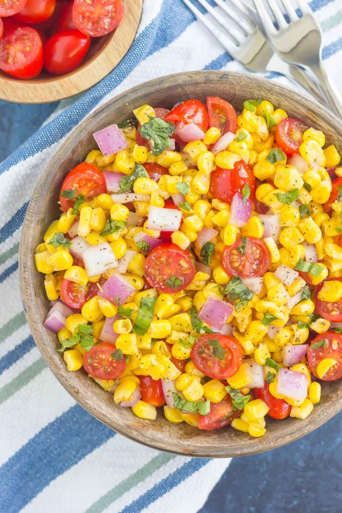 Summer Corn and Tomato Salad Recipe - Pumpkin 'N Spice