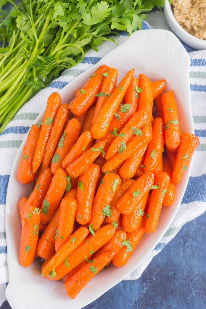 Glazed Maple Brown Sugar Carrots (So Easy!) - Pumpkin 'N Spice