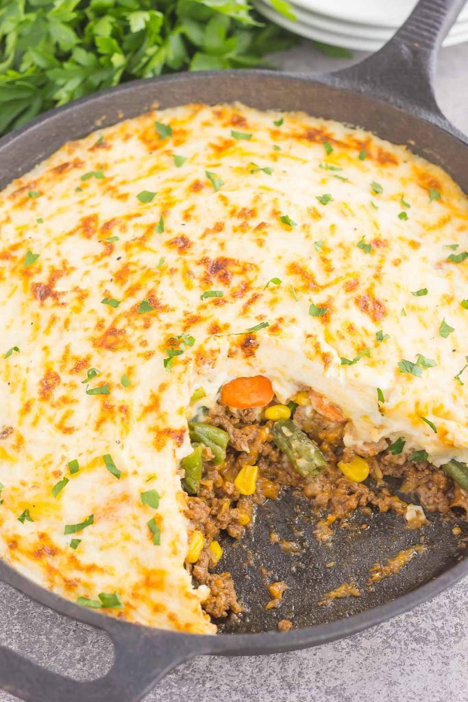 Simple Shepherd's Pie Recipe (in a Skillet!) - Pumpkin 'N Spice