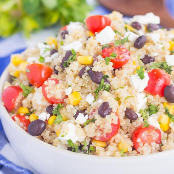 Quinoa Black Bean Corn Salad - Pumpkin 'N Spice