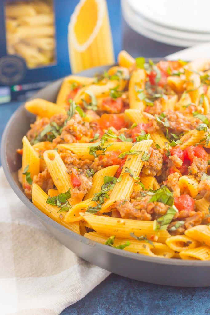 One-Pot Italian Sausage Pasta Recipe - Pumpkin 'N Spice