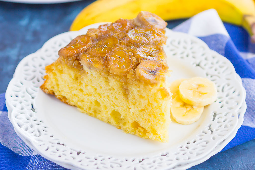 Banana Upside Down Cake  How to Make Upside Down Cake