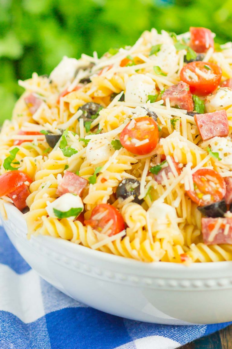 Zesty Italian Pasta Salad Recipe (So Easy!) Pumpkin 'N Spice