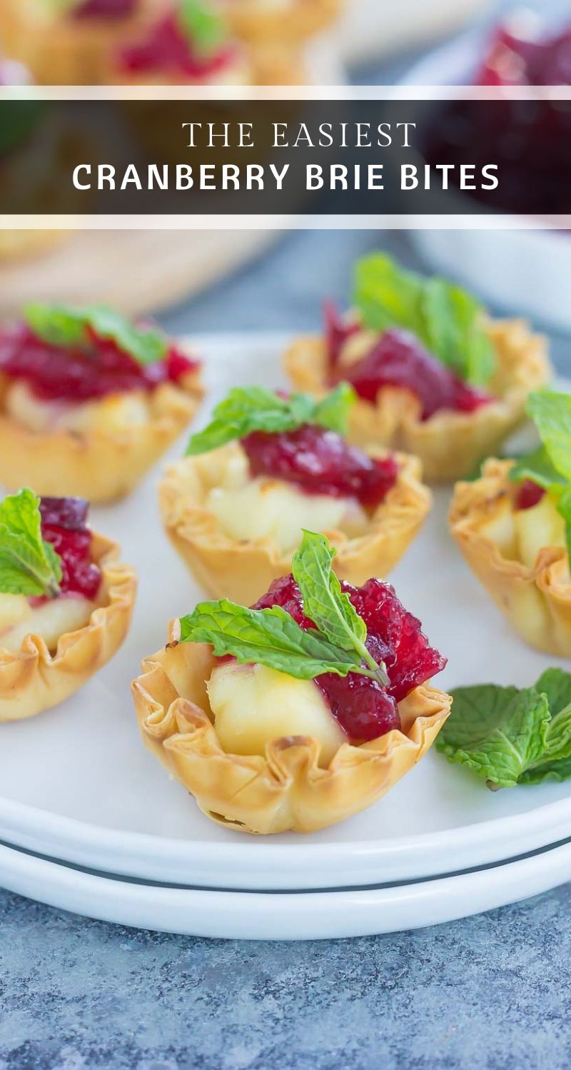 Cranberry Brie Bites Pumpkin N Spice