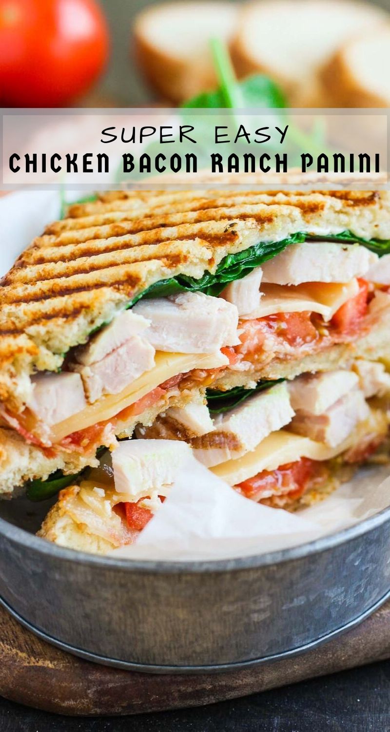 Easy Chicken Panini With Bacon And Ranch Pumpkin N Spice