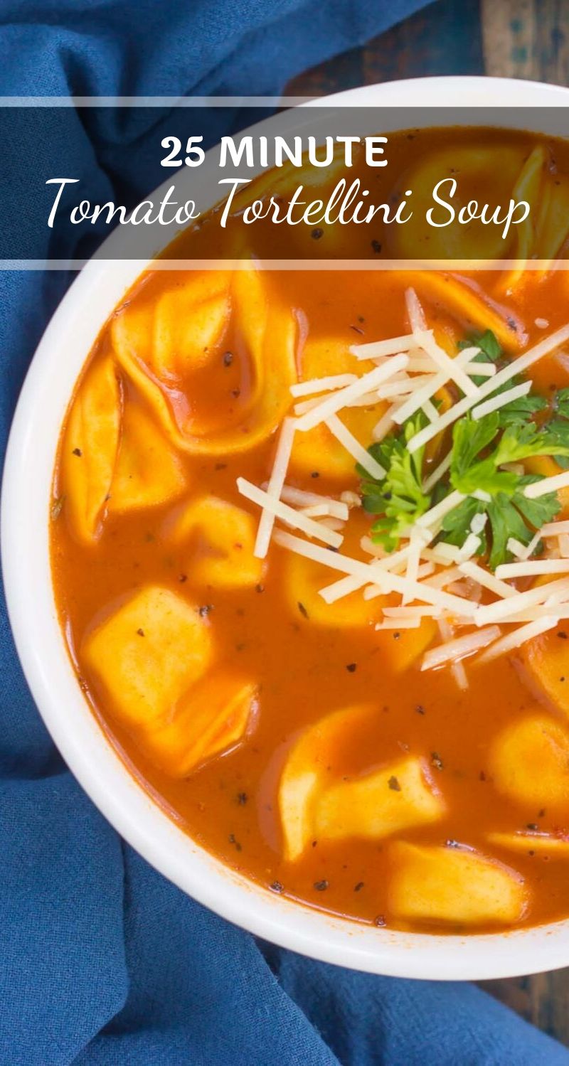 Creamy Tomato Tortellini Soup - Pumpkin 'N Spice