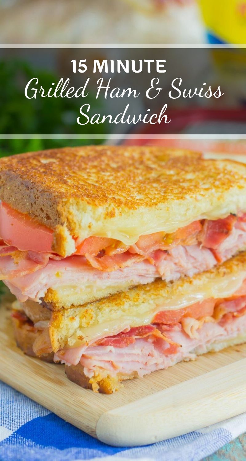 Grilled Ham and Swiss Sandwich - Pumpkin 'N Spice