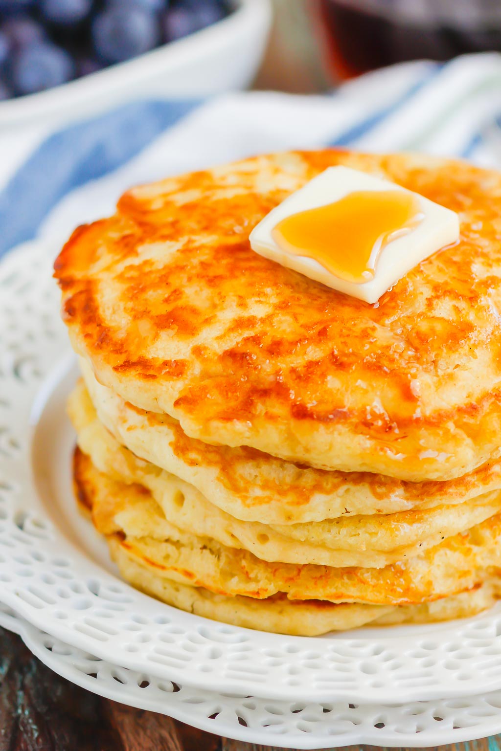 Homemade Buttermilk Pancakes (So Fluffy!) - Pumpkin 'N Spice