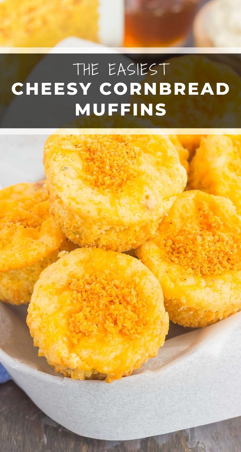 Cheesy Cornbread Muffins - Pumpkin 'N Spice