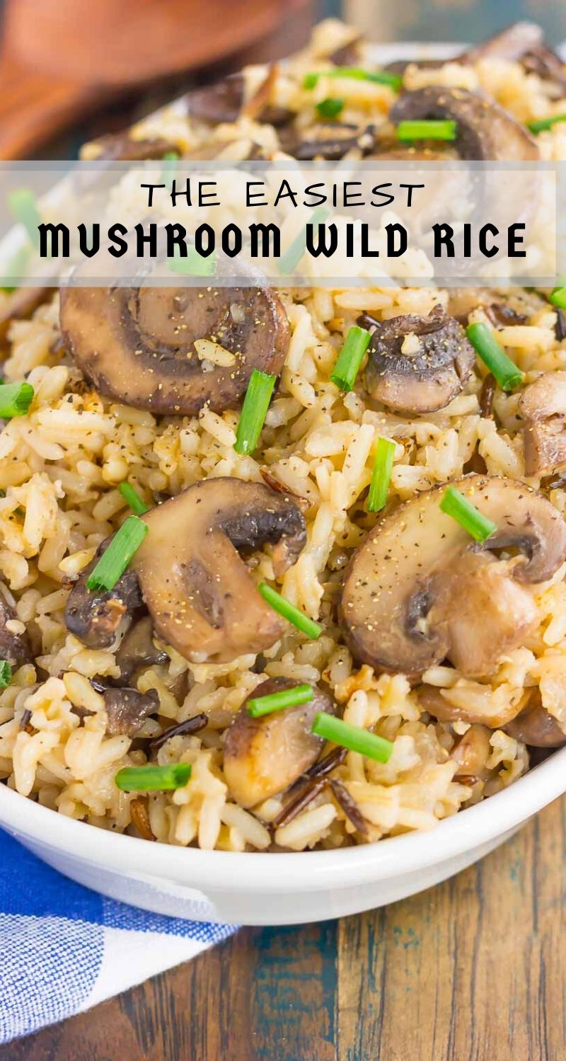 Mushroom Wild Rice Pilaf - Pumpkin 'N Spice