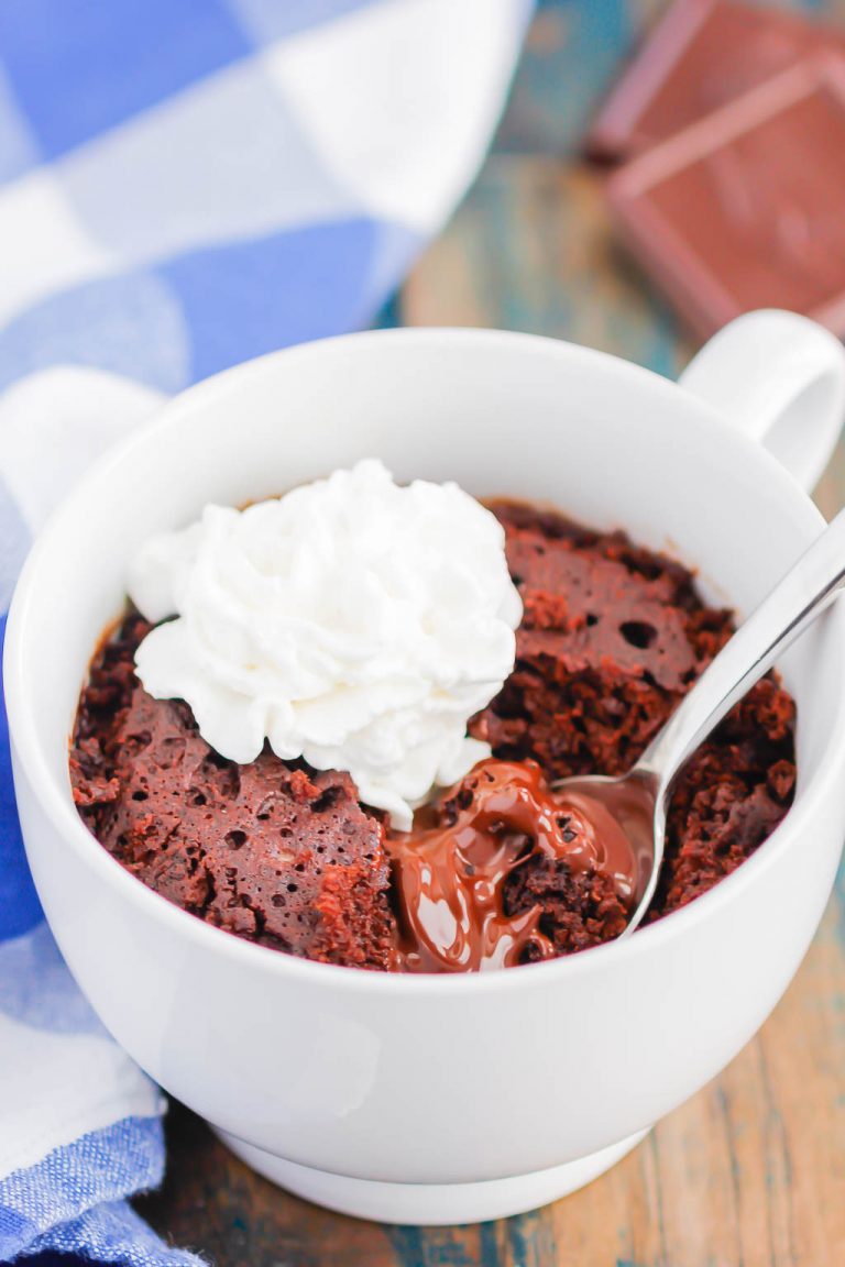 Gooey Chocolate Lava Mug Cake Recipe (So Easy!) - Pumpkin 'N Spice