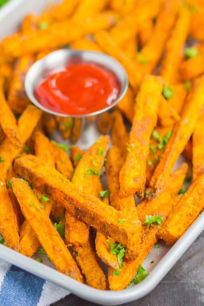 Crispy Baked Sweet Potato Fries - Pumpkin 'N Spice