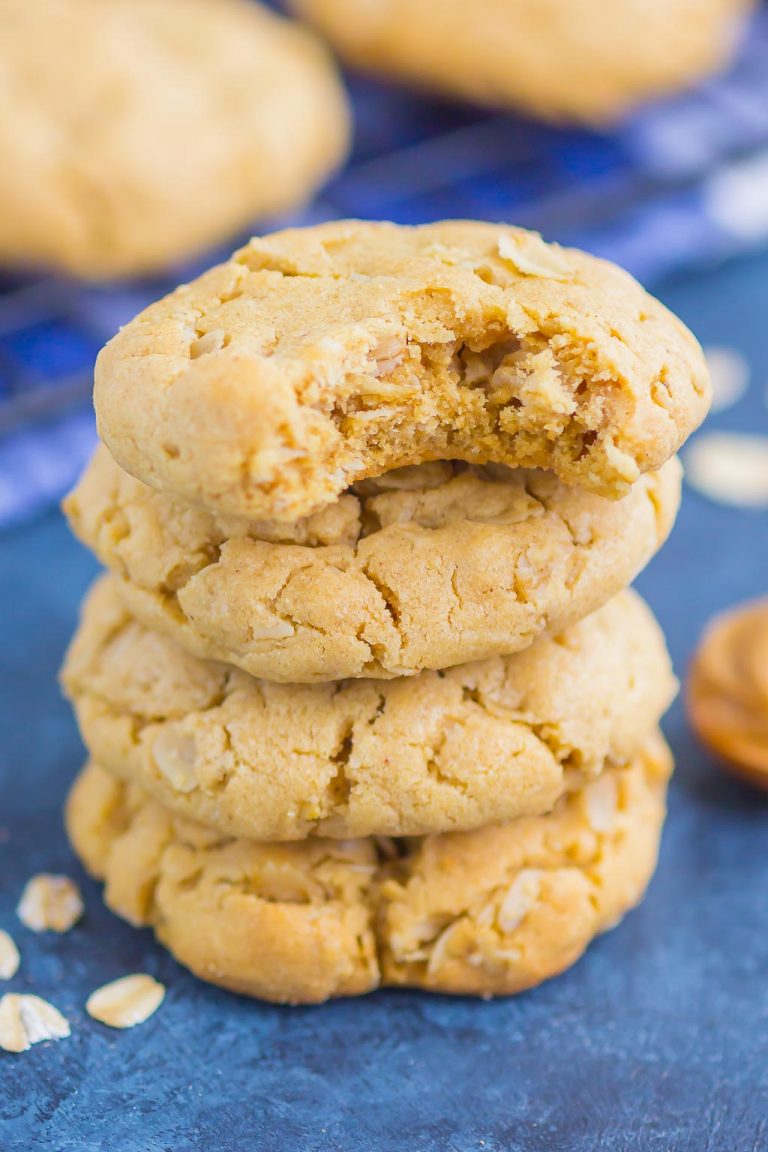 Peanut Butter Oatmeal Cookies (Chewy & So Easy!) - Pumpkin 'N Spice