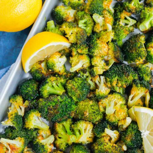 Roasted Garlic Lemon Broccoli