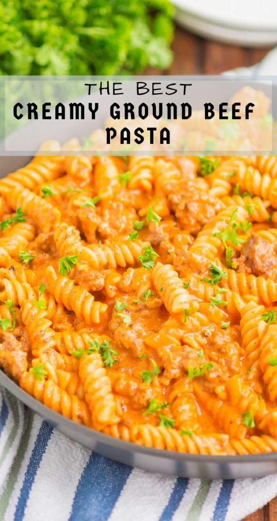 easy baked pasta recipes with ground beef Easy penne pasta bake with ...