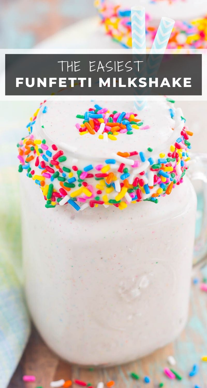 Birthday Cake Batter Shake (Better Than Dairy Queen) - Pumpkin 'N Spice