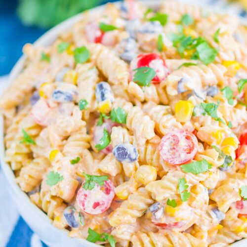 Creamy Taco Pasta Salad Recipe - Pumpkin 'N Spice