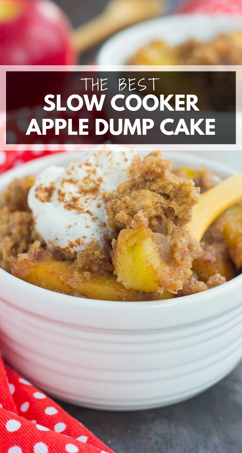 Apple Cinnamon Crockpot Dump Cake Recipe - Pumpkin 'N Spice