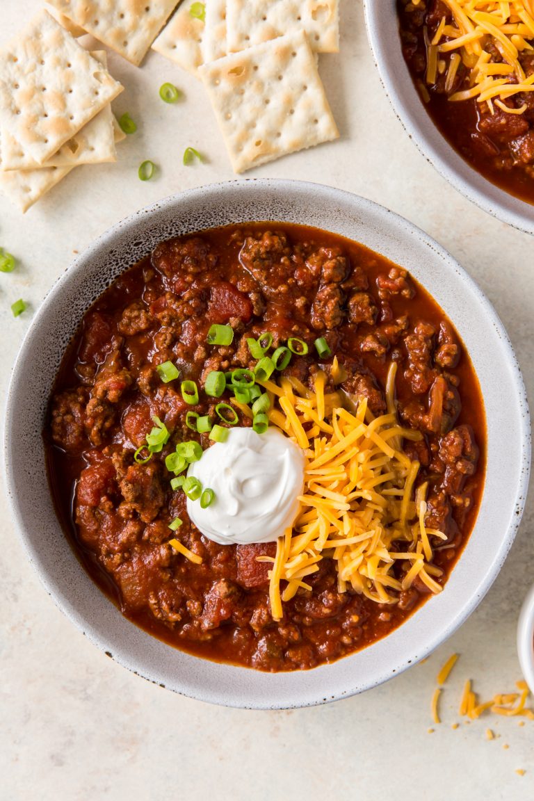 The BEST Crockpot No-Bean Chili Recipe - Pumpkin 'N Spice