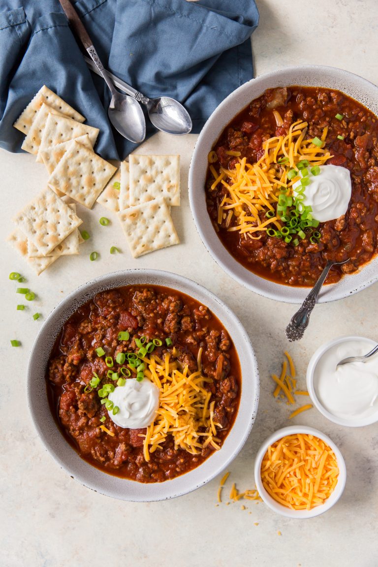 The BEST Crockpot No-Bean Chili Recipe - Pumpkin 'N Spice