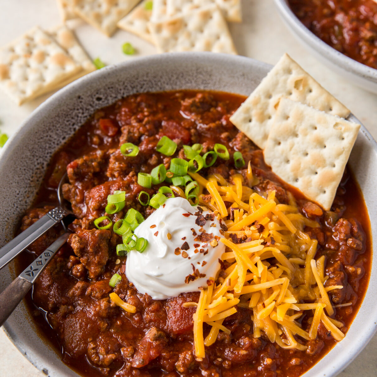 The BEST Crockpot No-Bean Chili Recipe - Pumpkin 'N Spice