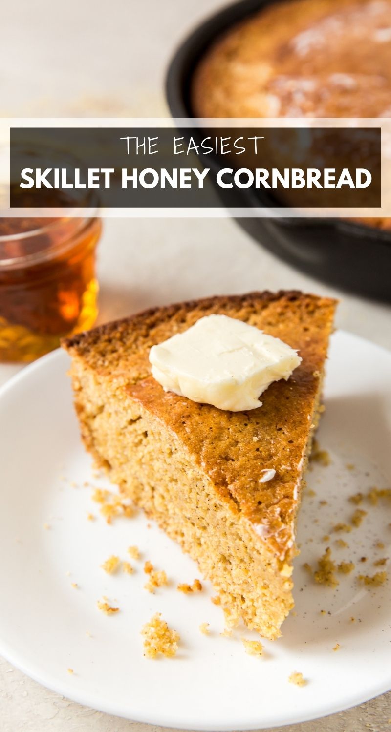 Skillet Honey Cornbread Recipe (From Scratch!) - Pumpkin 'N Spice