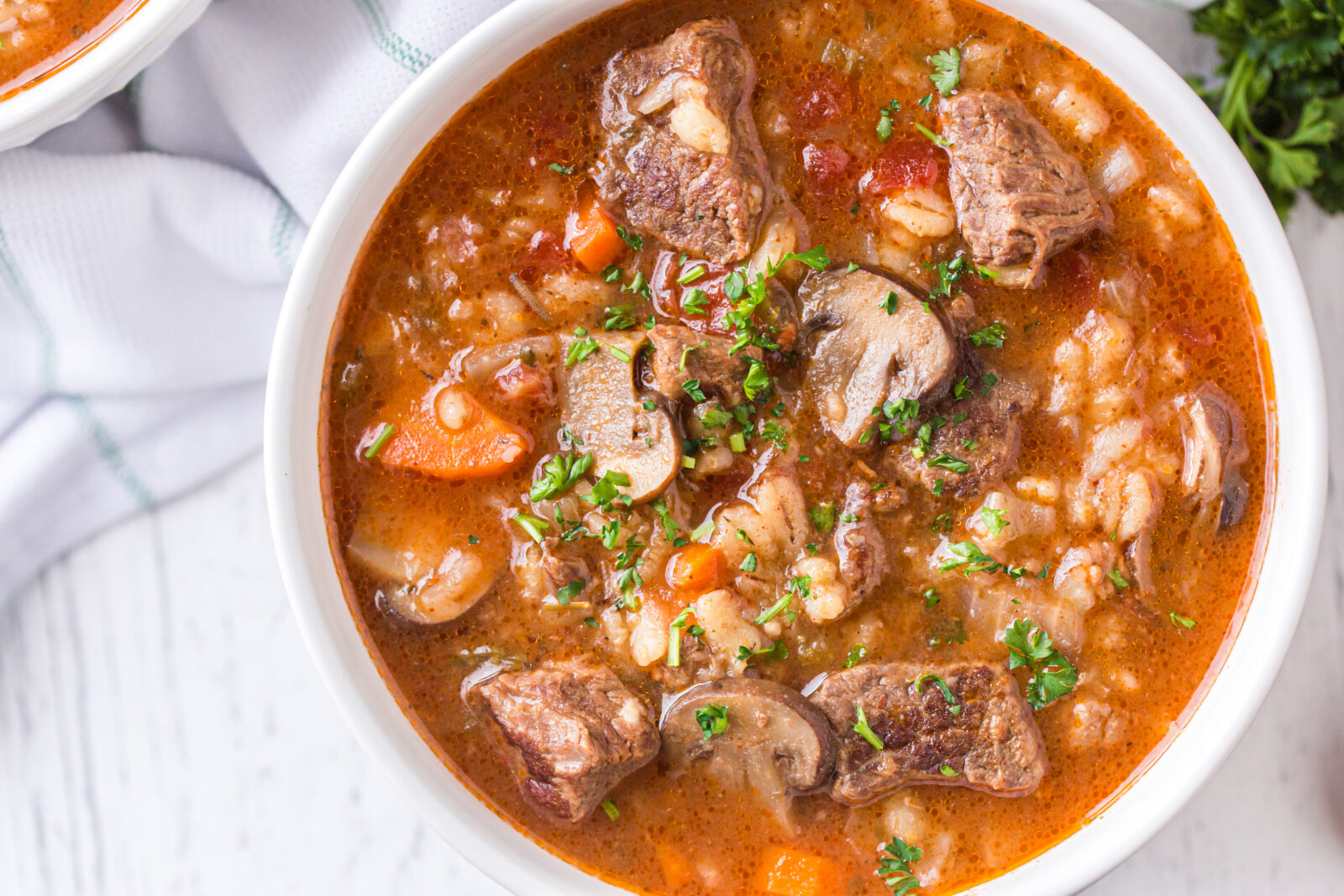 Beef And Barley Soup - Jehan Can Cook