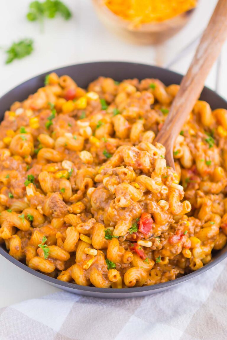 Easy Taco Pasta - Pumpkin 'n Spice