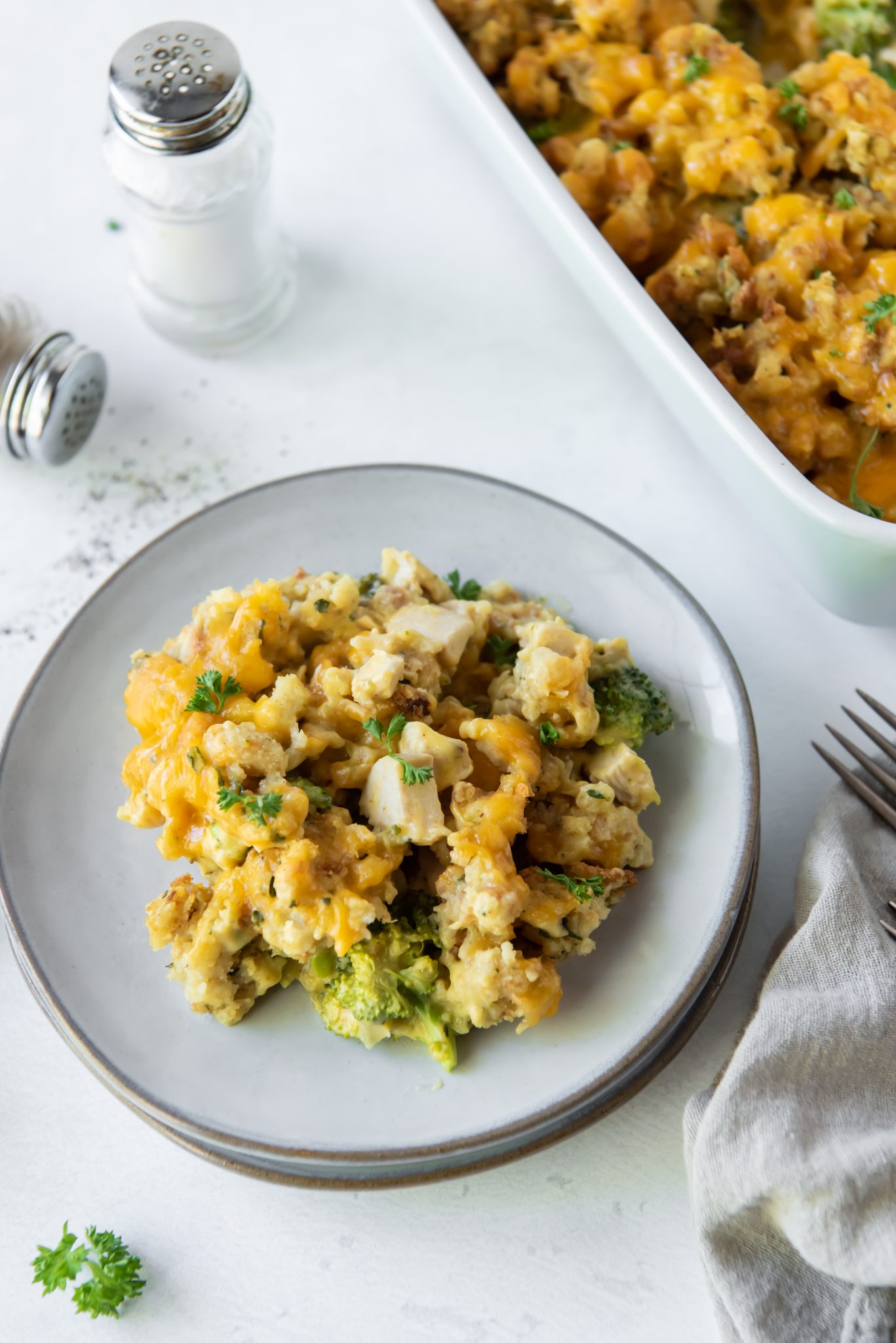 Chicken Broccoli Stuffing Casserole (So Easy!) - Pumpkin 'N Spice