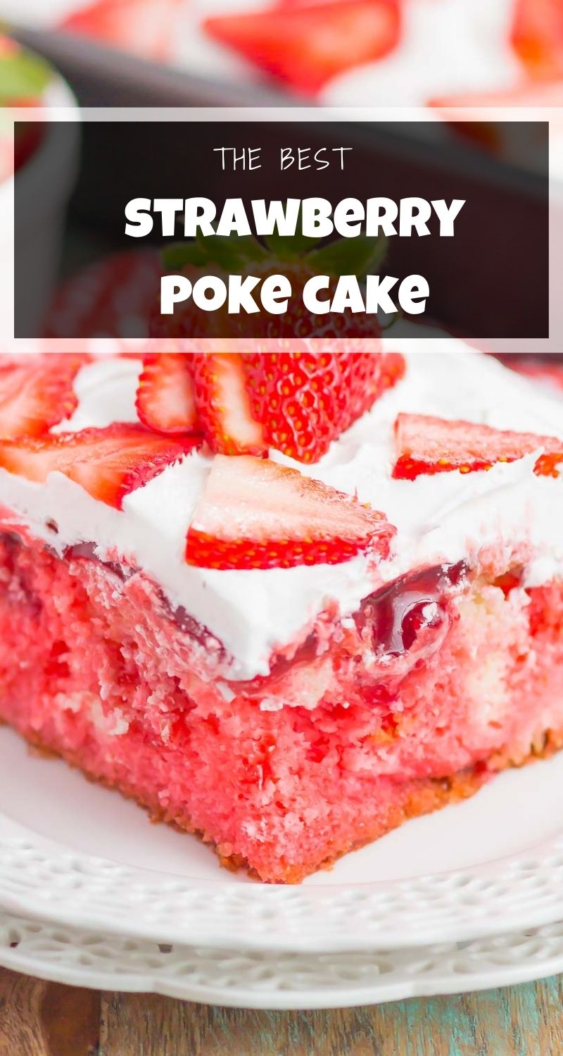 Easy Strawberry Poke Cake (with Jello!) - Pumpkin 'N Spice