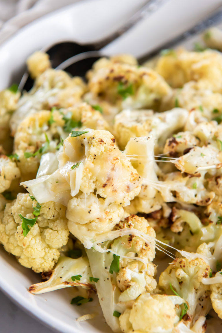 Air Fryer Cheesy Cauliflower - Pumpkin 'N Spice