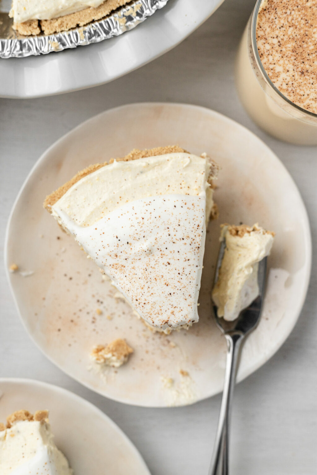 No Bake Eggnog Pie - Pumpkin 'N Spice