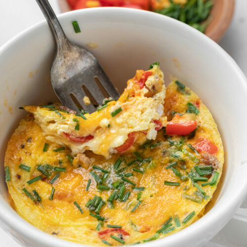 Microwave Omelet in a Cup Recipe