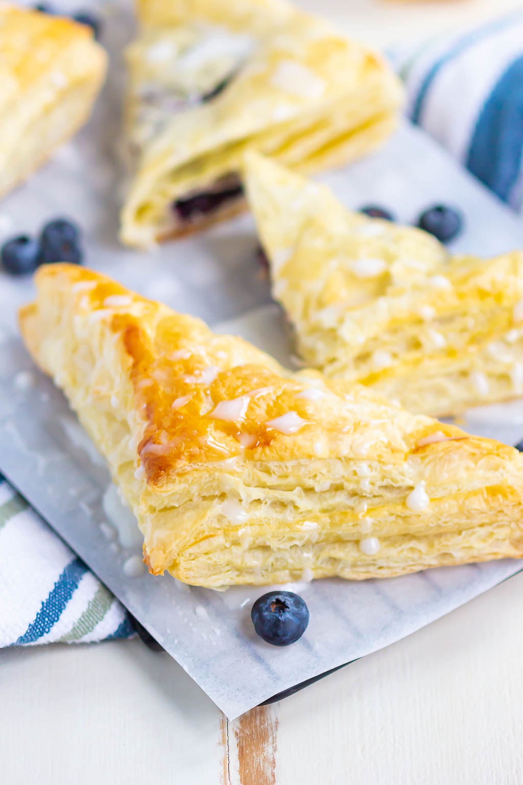 Blueberry Puff Pastry - Pies and Tacos